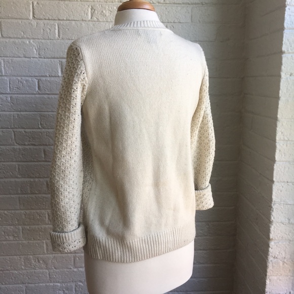 Cream knit cardigan - Picture 4 of 5